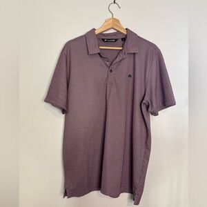 TravisMathew Men’s Purple Heathered Performance Golf Polo Size L
